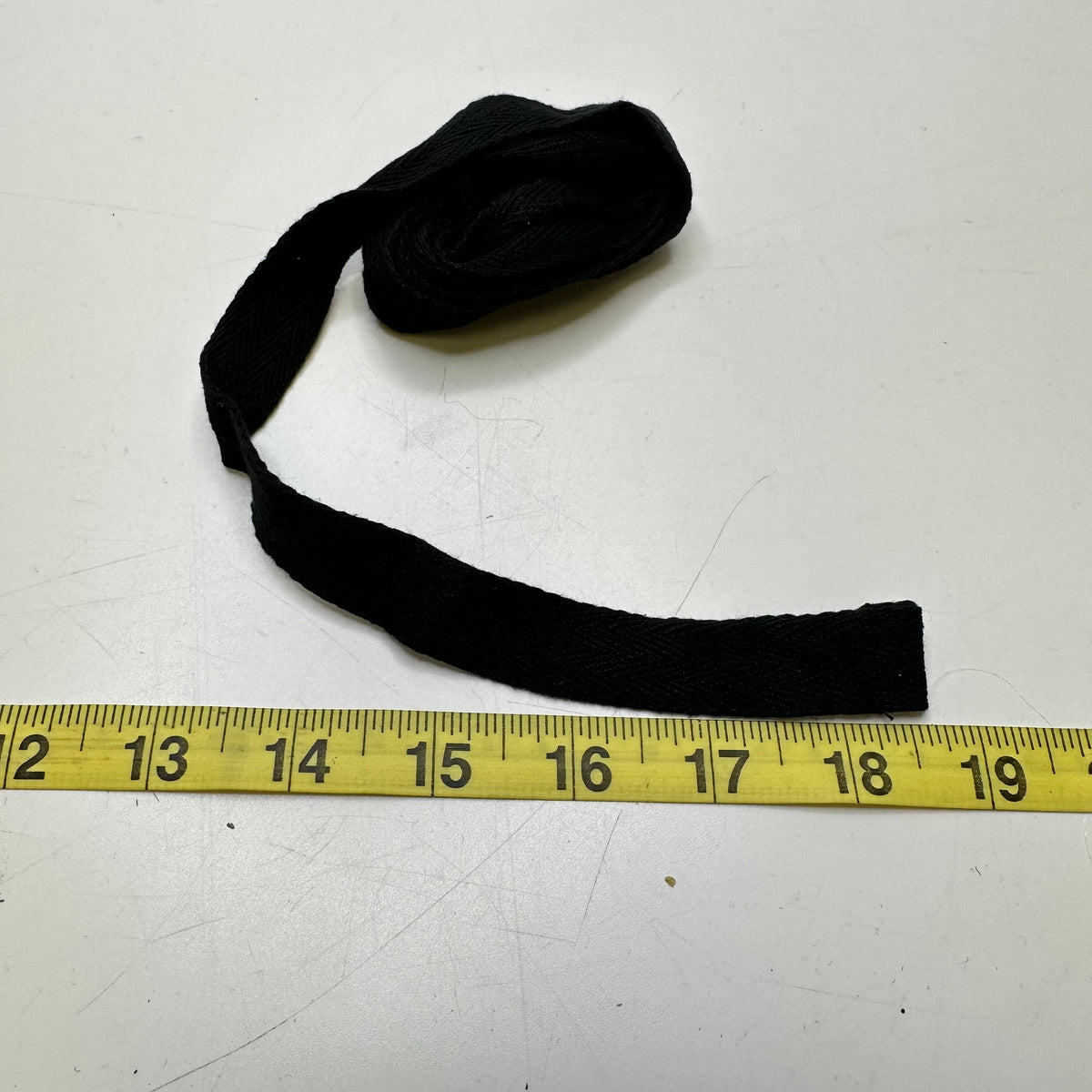 ¾" (19mm)   Webbing Trim - Black - 1.5M Bundle
