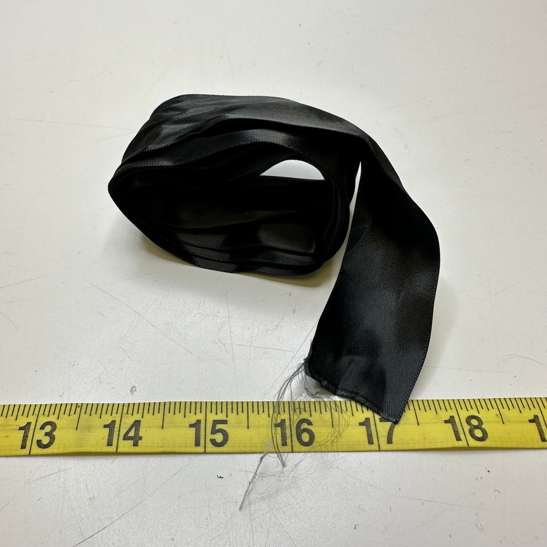 1 ½" (38mm)  Satin Ribbon Trim - Black - 1.55M Bundle