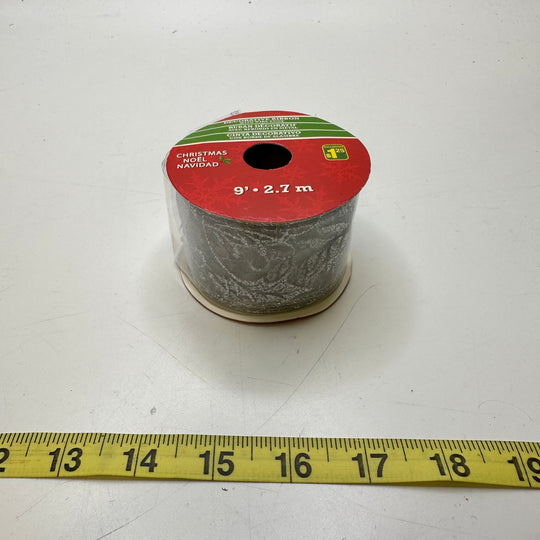 2" (51mm)   Ribbon Trim - Silver - 2.7M Bundle