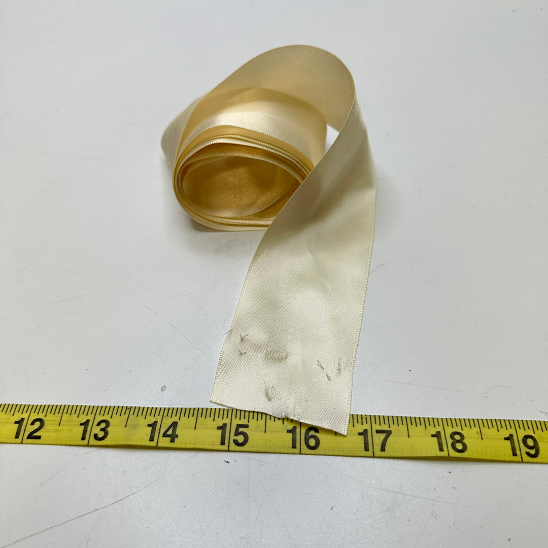 2" (51mm)  Satin Ribbon Trim - Cream - 1.75M Bundle
