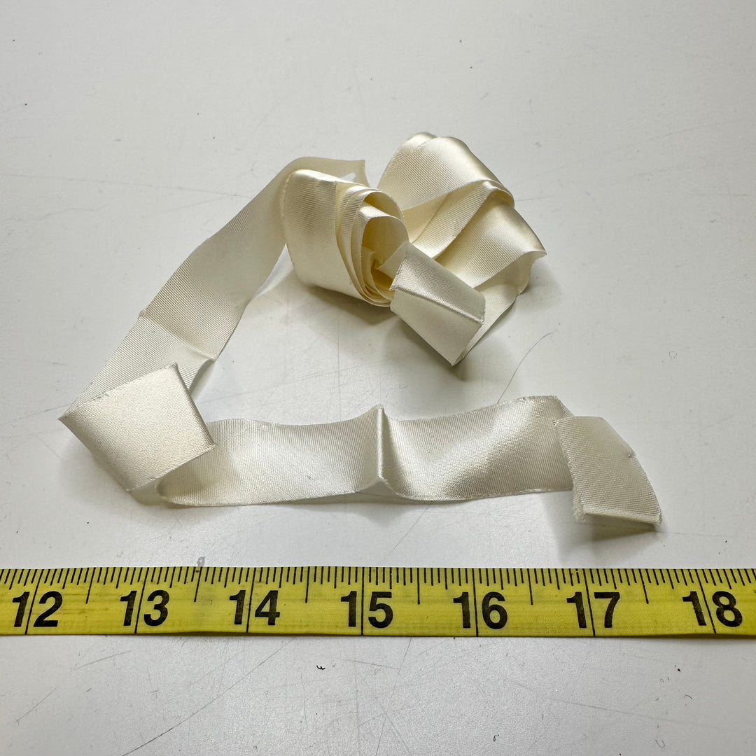 9/10" (23mm)   Ribbon Trim - White - 2M Bundle