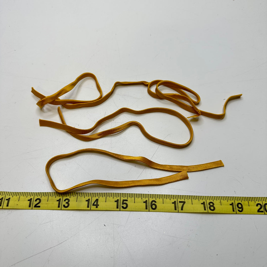 ¼" (6mm)   Strap Trim - Dark Yellow - 4 Pack