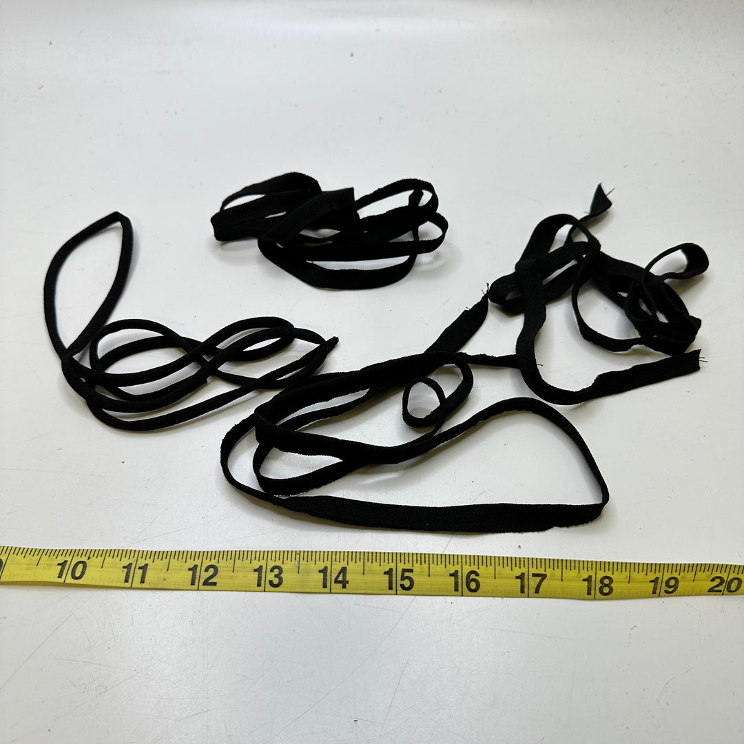 ¼" (6mm)   Strap Trim - Black - 4 Pack