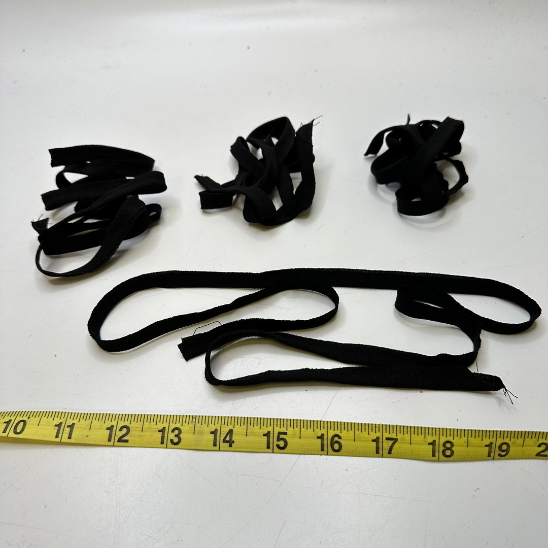 ¼" (6mm)   Strap Trim - Black - 4 Pack