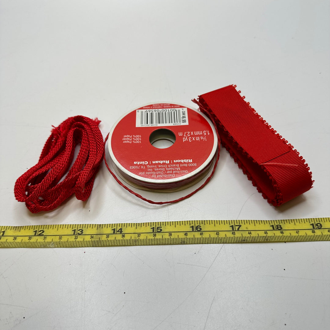 ⅑" (3mm)   Mixed Trim - Red - 3 Pack