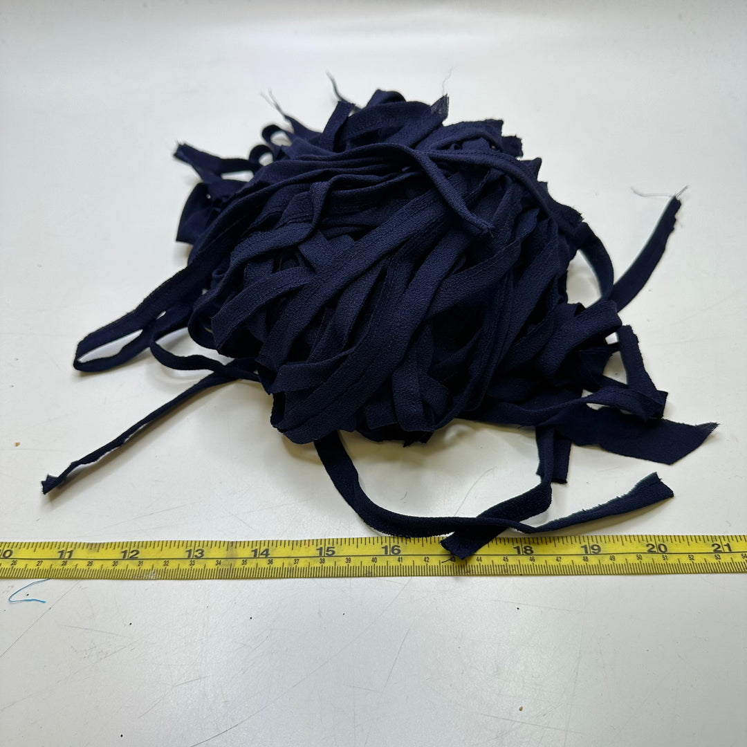 ¼" (6mm)   Straps Trim - Dark Navy - 0.5M Bundle