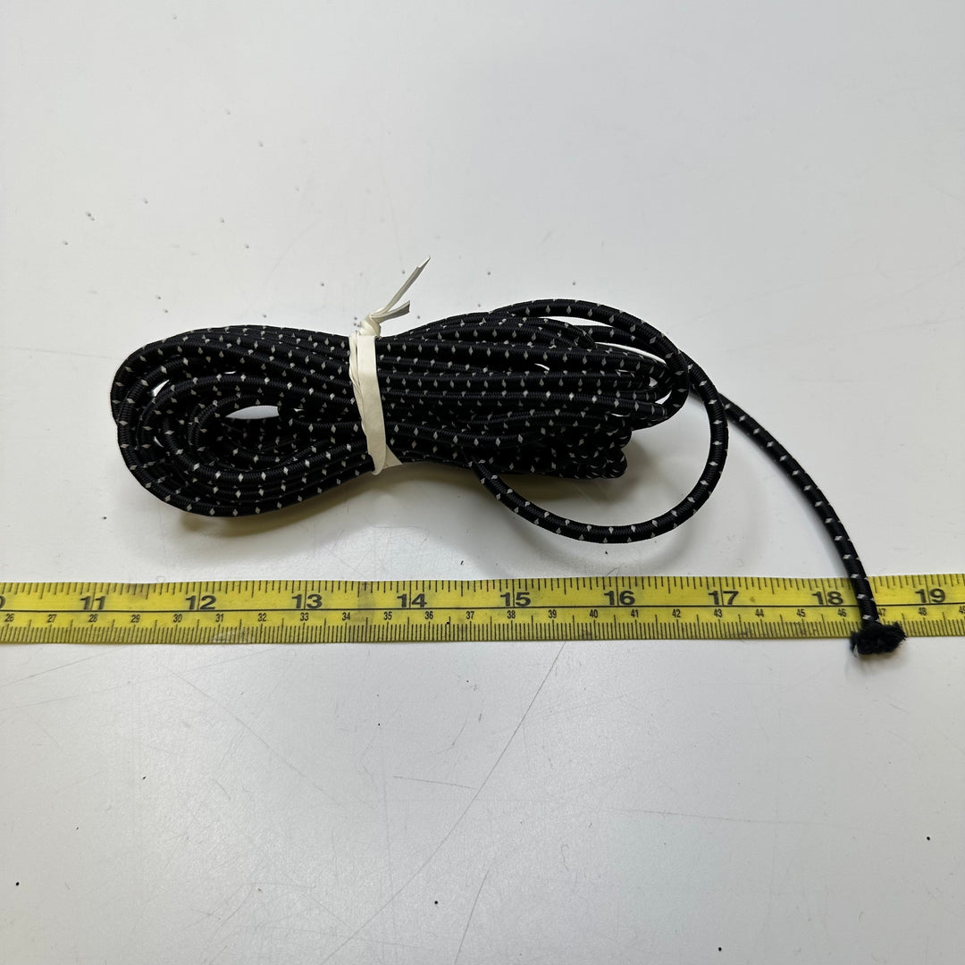 ¼" (6mm)  Rope Cording Trim - Black/White - 5M Bundle