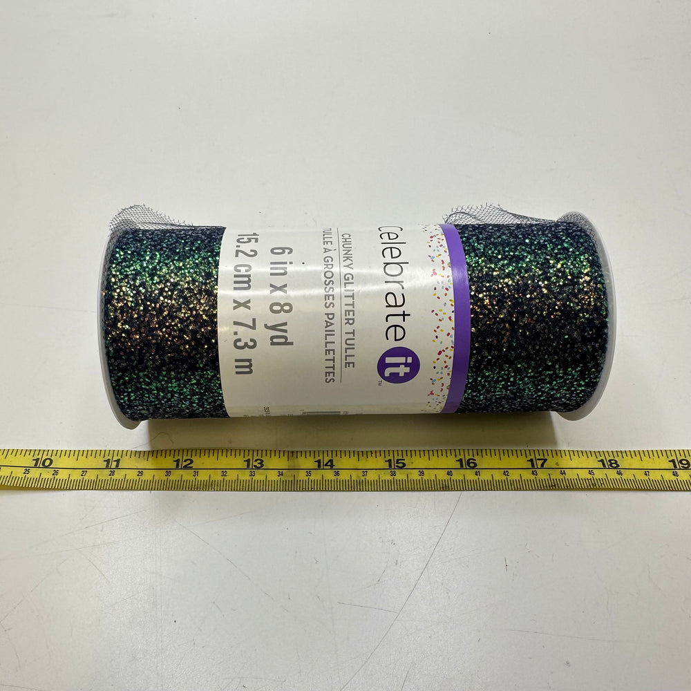 6" (152mm)   Tulle Trim - Dark Blue - 7.3M Bundle