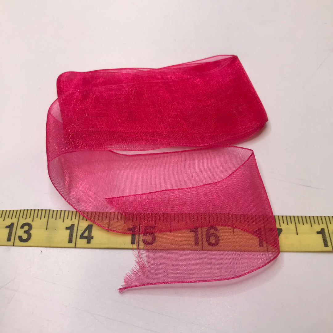 1 ⅜" (35mm)   Ribbon Trim - Pink - 1.1M Bundle