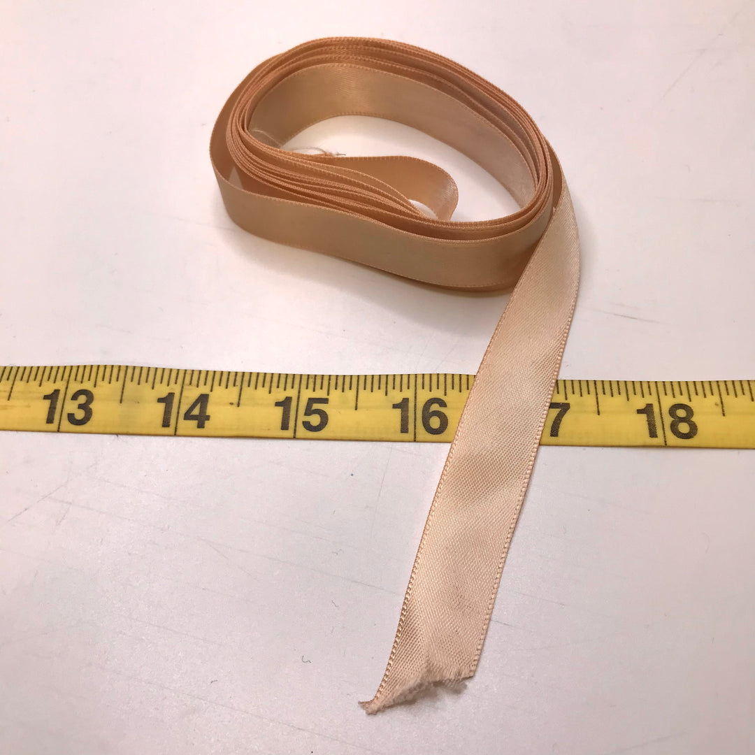 ⅔" (17mm)  Satin Ribbon Trim - Light Beige - 2.8M Bundle