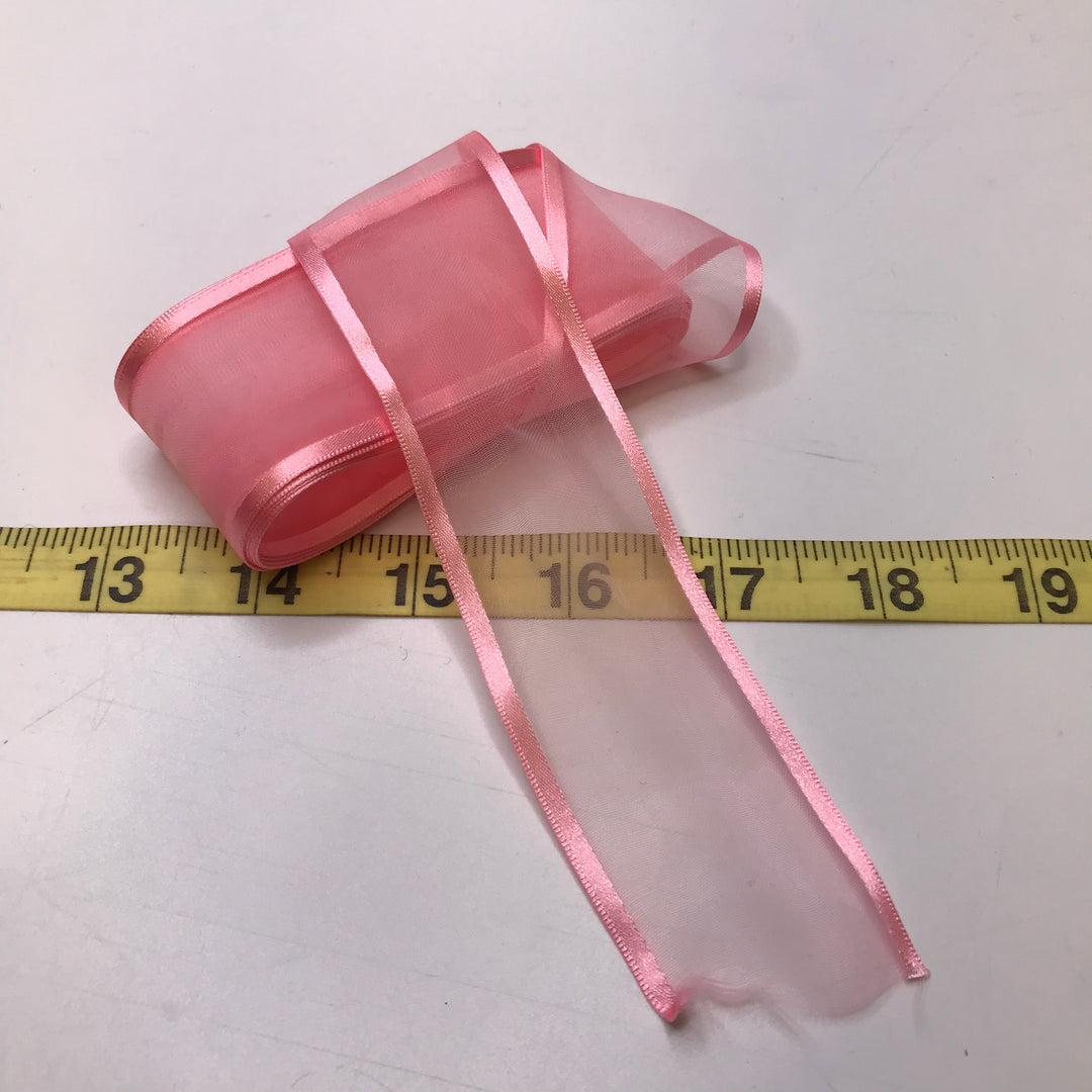 1 ½" (38mm)   Ribbon Trim - Light Pink - 2M Bundle