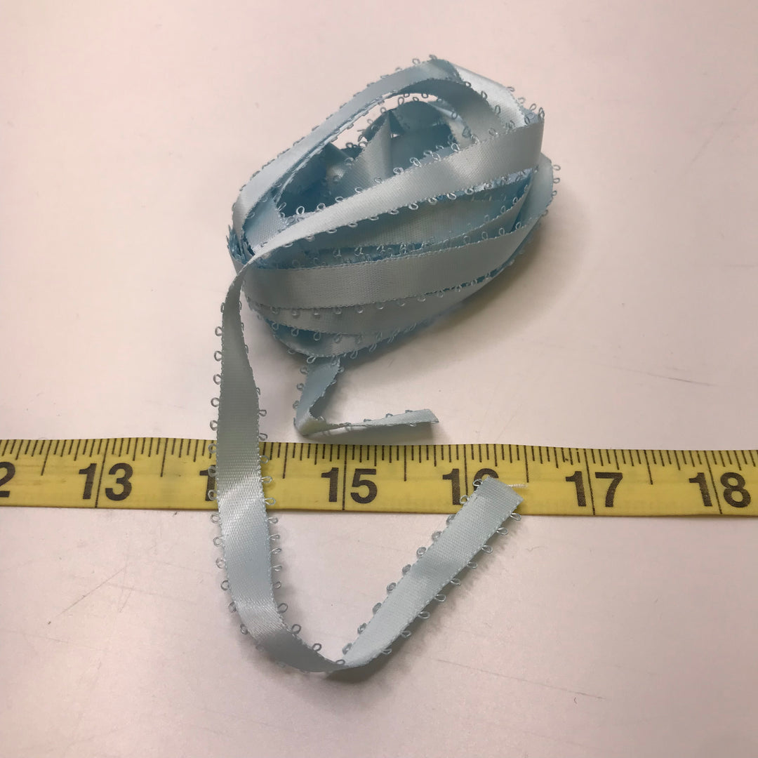 ⅜" (10mm)  Satin Ribbon Trim - Light Blue - 2.2M Bundle