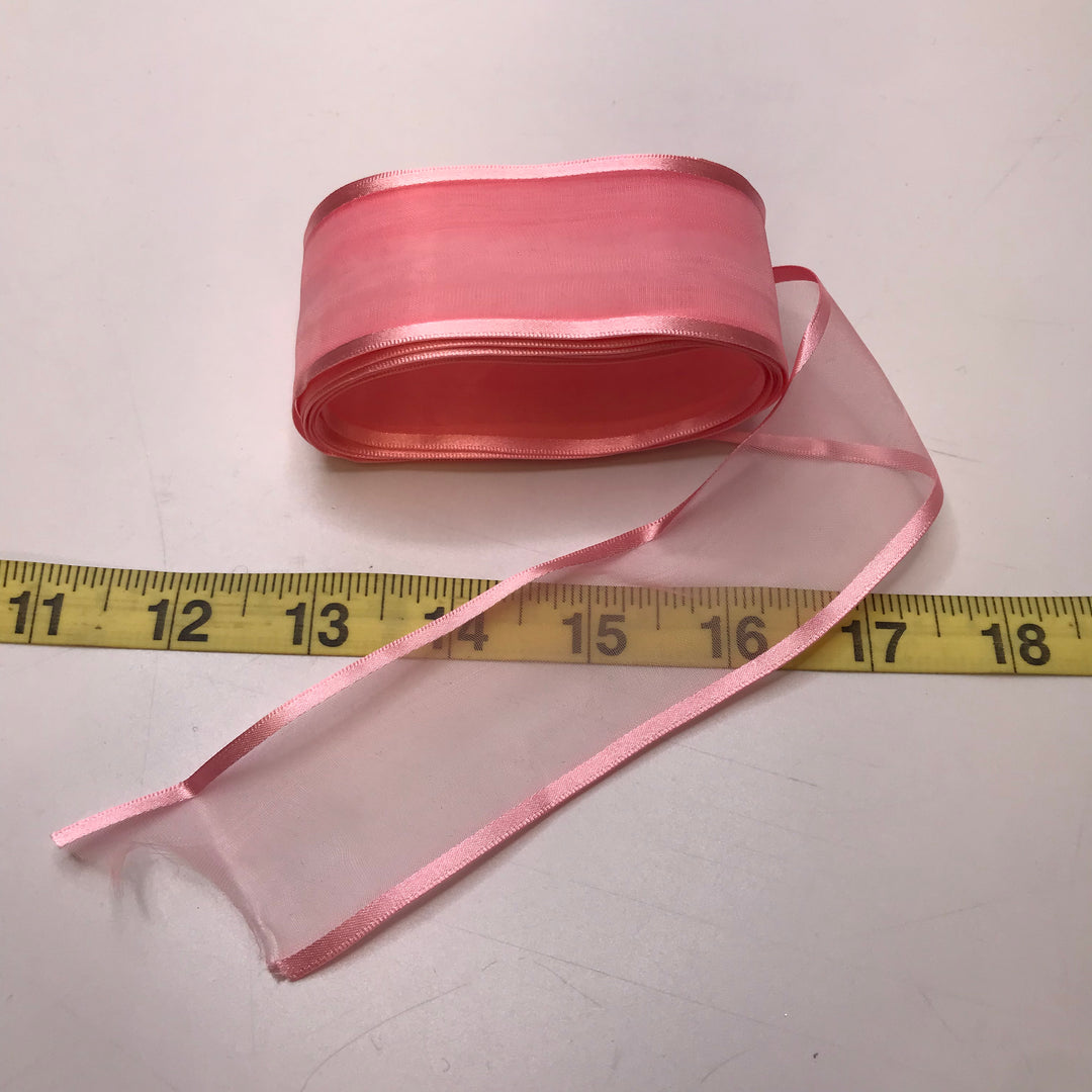 1 ½" (38mm)   Ribbon Trim - Light Pink - 3.45M Bundle