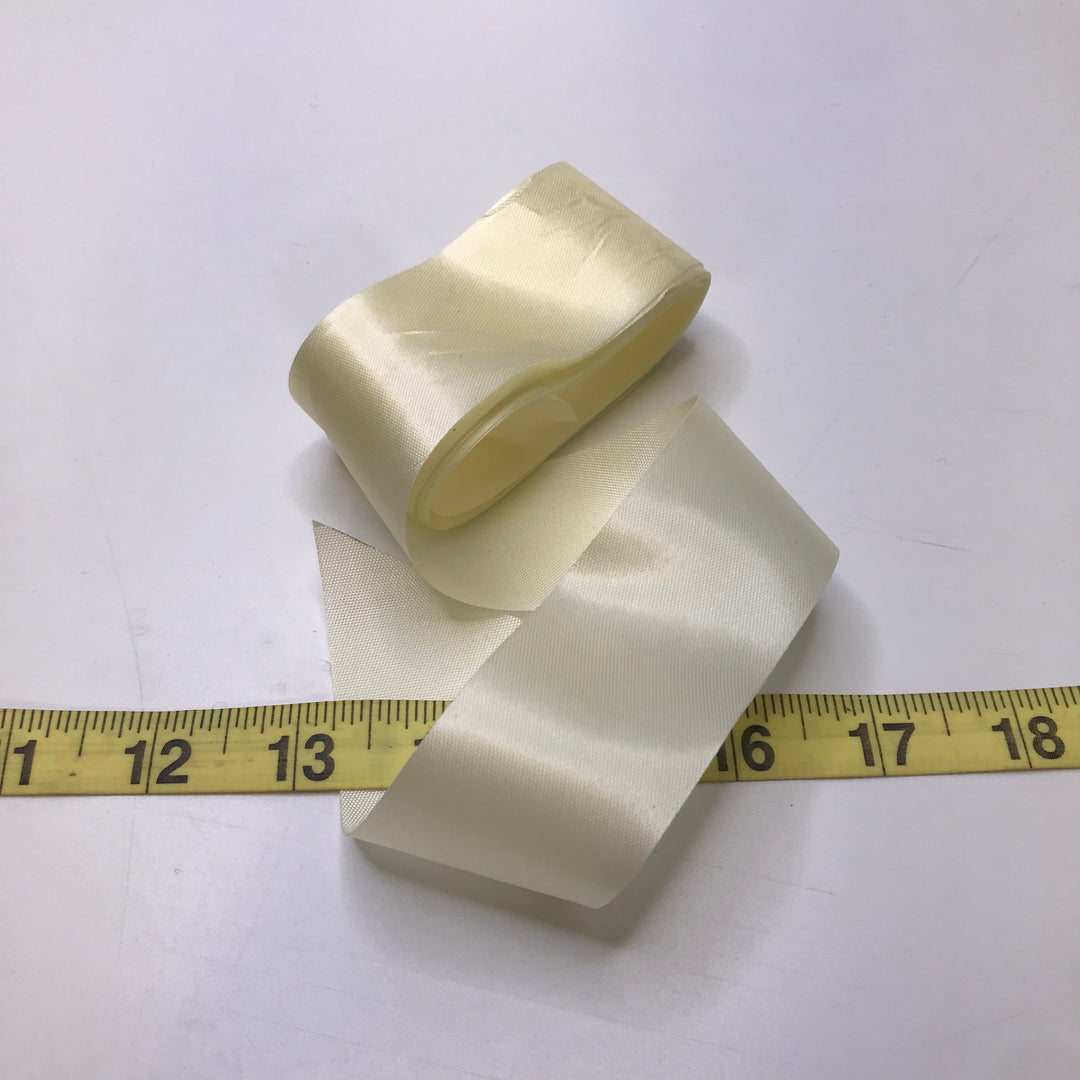 1 ⅖" (36mm)   Ribbon Trim - Light Yellow - 1.85M Bundle