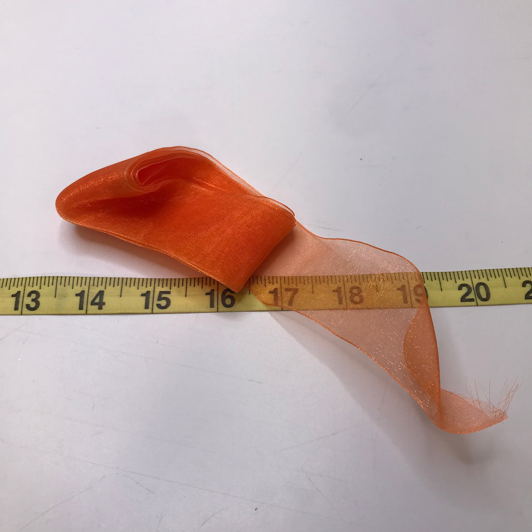 1 ⅖" (36mm)   Ribbon Trim - Orange - 1.8M Bundle