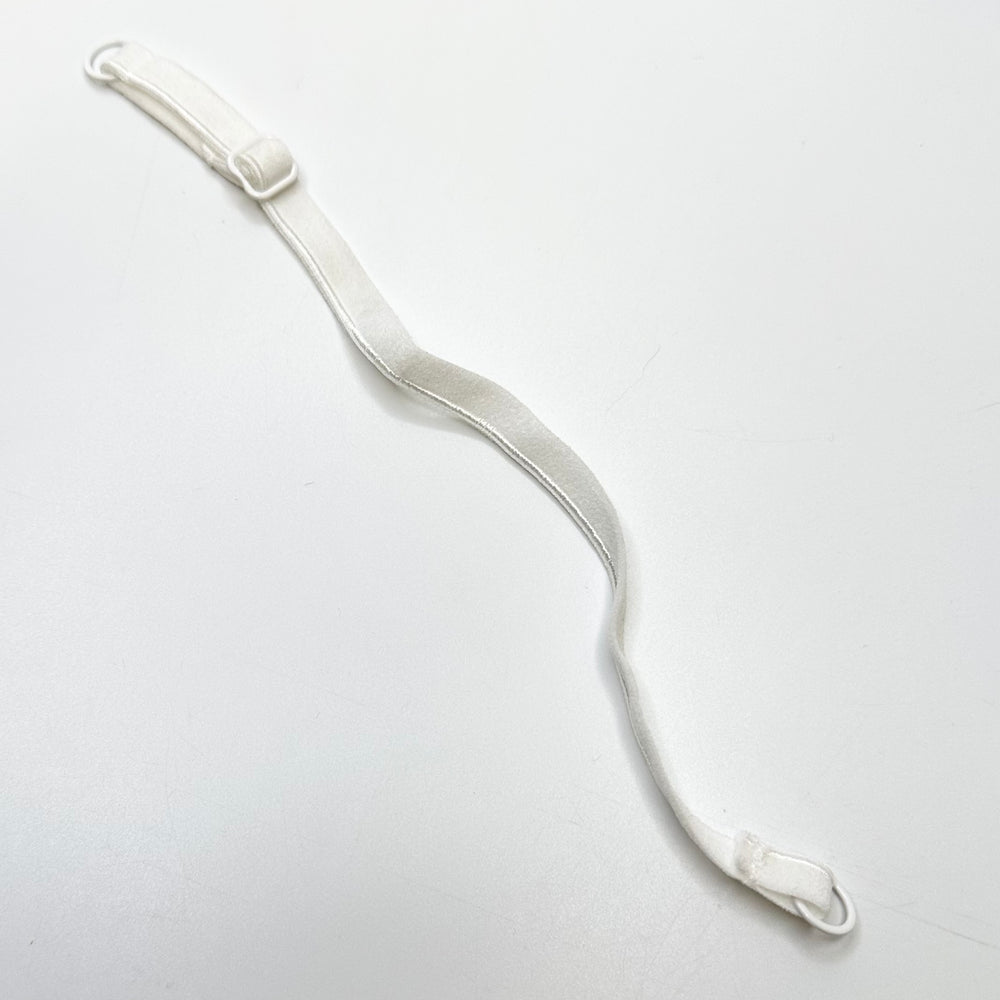¼" (6mm)   Plush Pipe Edge Pre Made Bra Strap Trim - White - 4 Pack