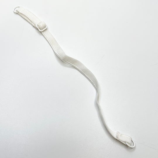 ¼" (6mm)   Plush Pipe Edge Pre Made Bra Strap Trim - White - 4 Pack