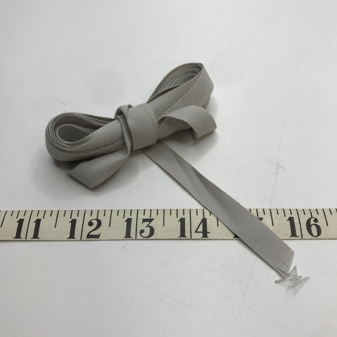 ½" (13mm)   Webbing Trim - Light Grey - 4M Bundle