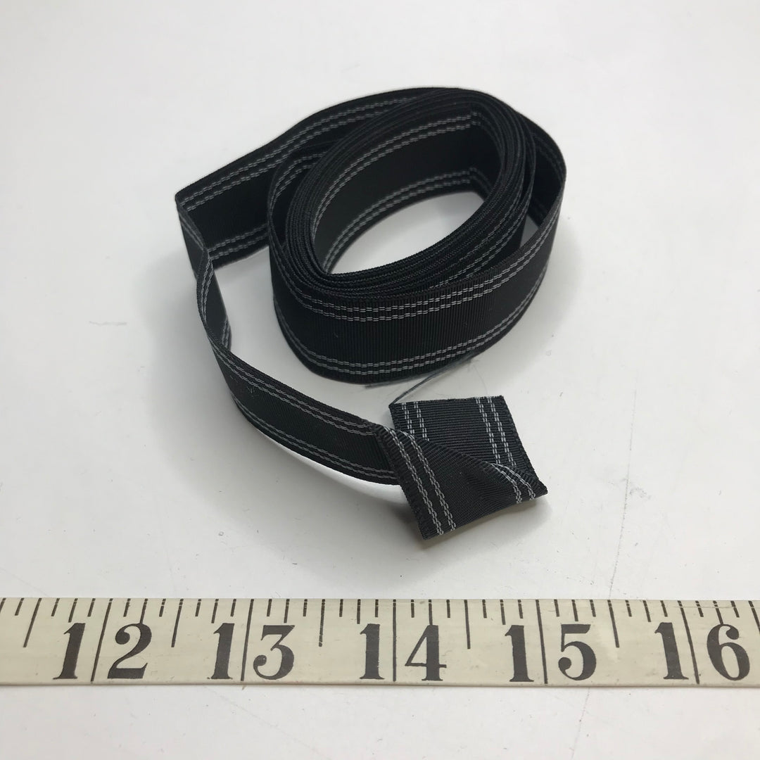 1" (25mm)   Webbing Trim - Black/White - 2M Bundle