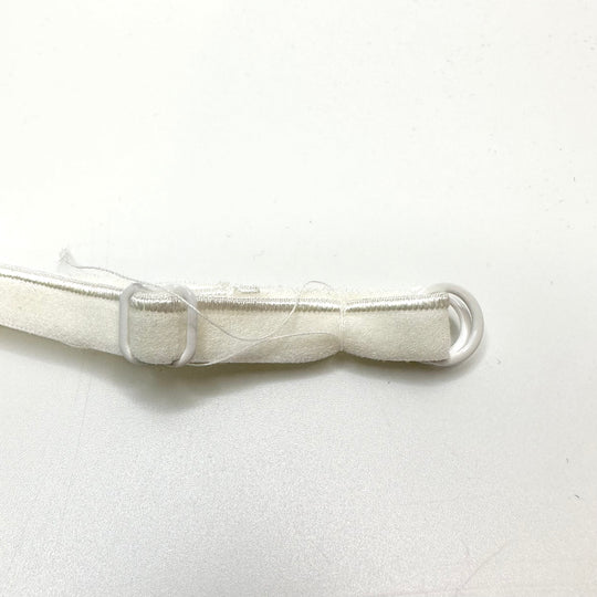 ¼" (6mm)   Plush Pipe Edge Pre Made Bra Strap Trim - Off White - 4 Pack