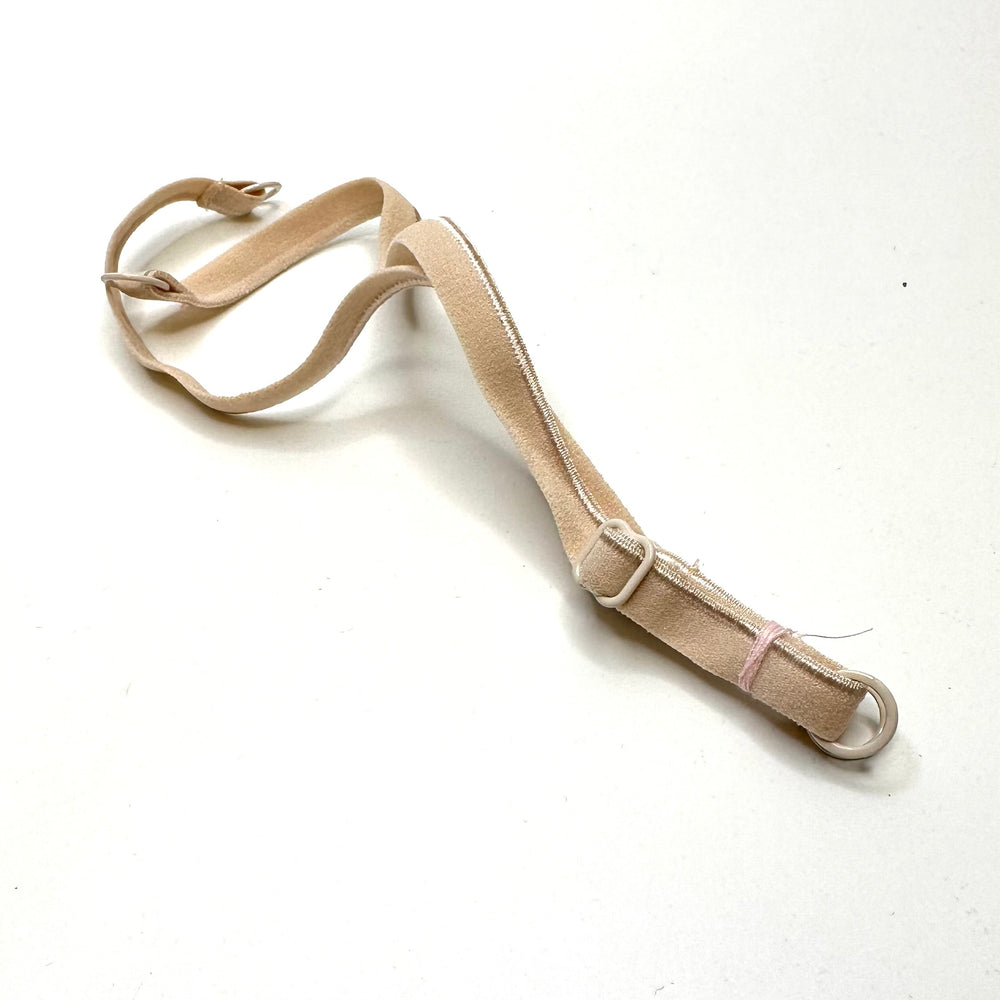 ¼" (6mm)   Plush Pipe Edge Pre Made Bra Strap Trim - Light Beige - 4 Pack