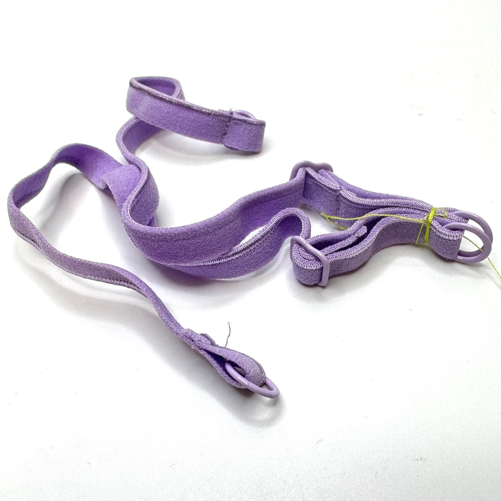 ¼" (6mm)   Plush Pipe Edge Pre Made Bra Strap Trim - Purple/Lavender - 4 Pack