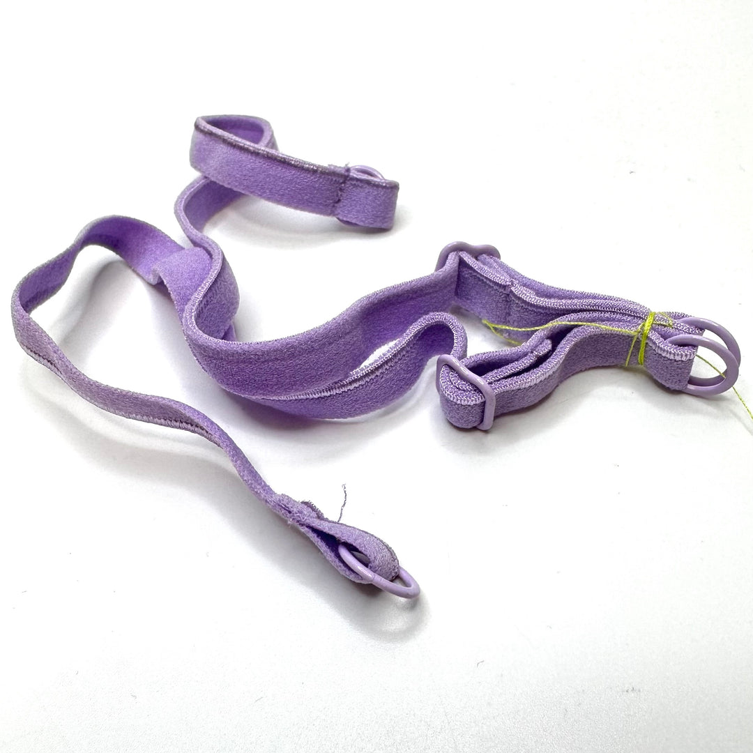 ¼" (6mm)   Plush Pipe Edge Pre Made Bra Strap Trim - Purple/Lavender - 4 Pack