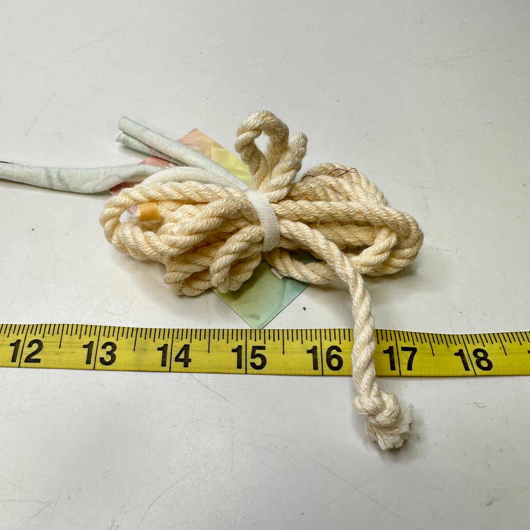 ¼" (6mm)  Rope Cording Trim - Cream - 1.5M Bundle