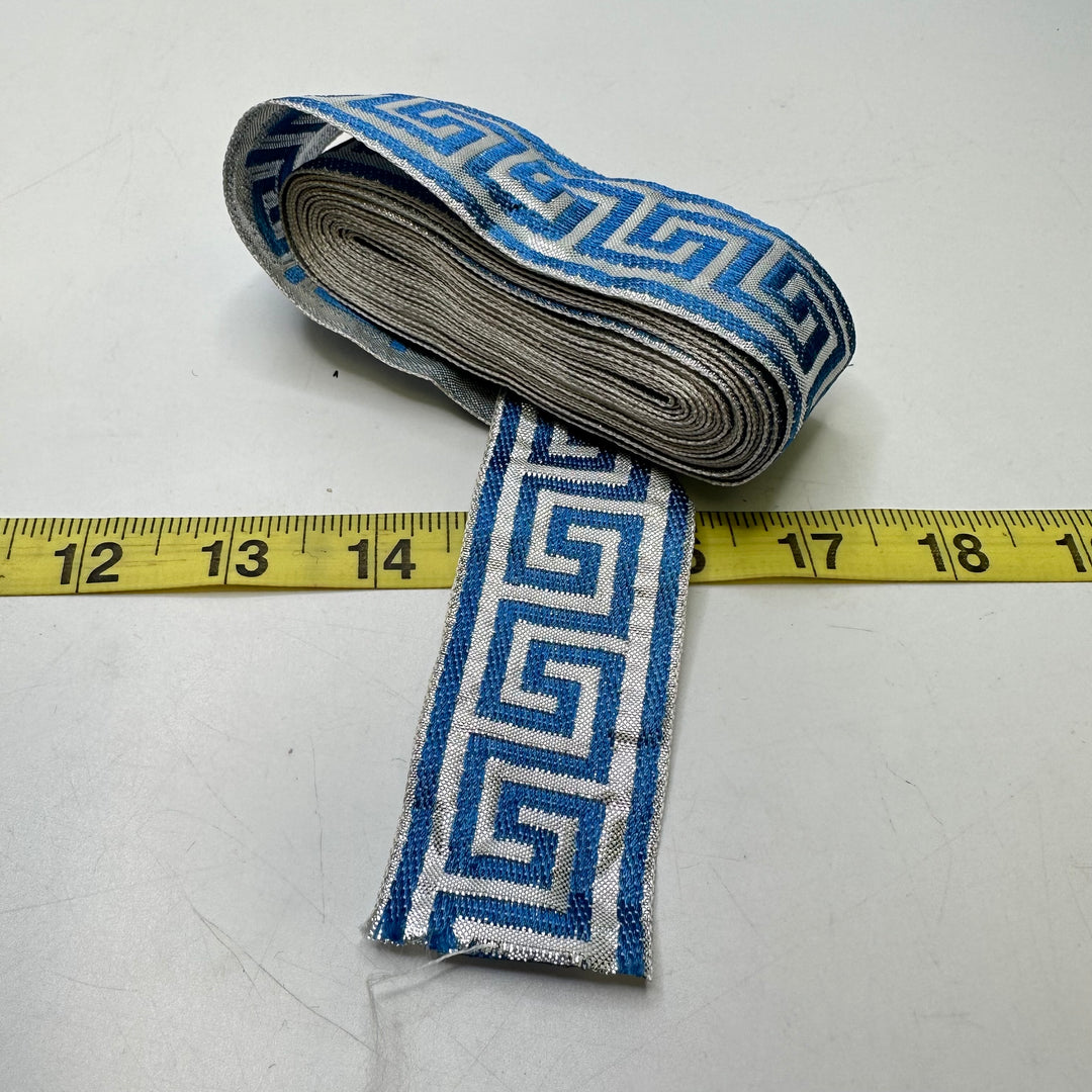 1 ½" (38mm)   Tape Trim - White/Blue - 5.3M Bundle