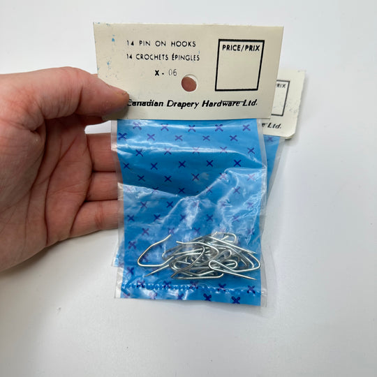 Various Size Curtain Hooks Tools - Silver - 20 Pack