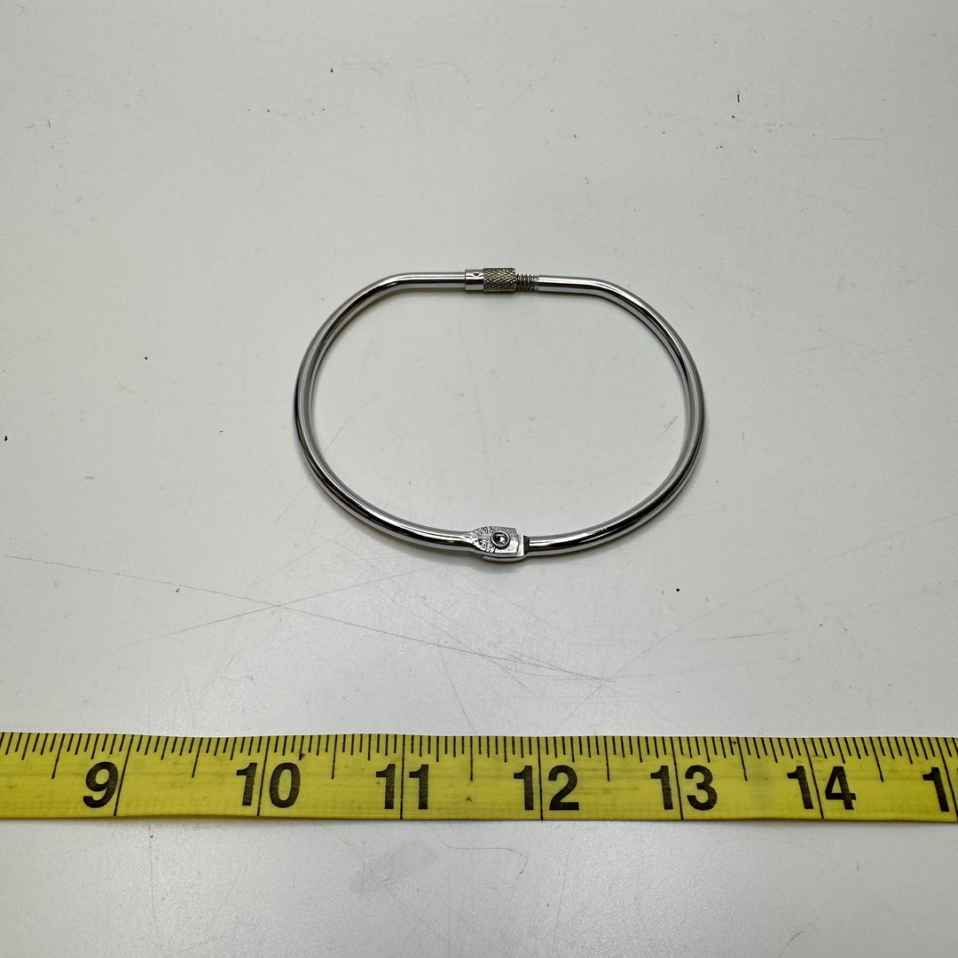 Metal Ring With Screw Closure Tools - Silver - Individual