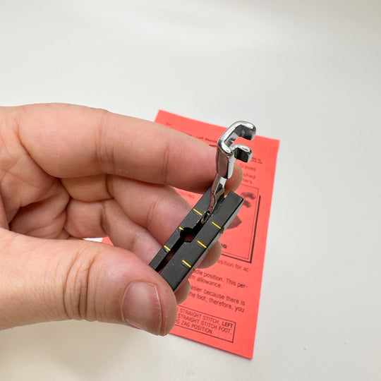 Left Needle Position Presser Foot Tools - Black/Silver - Individual