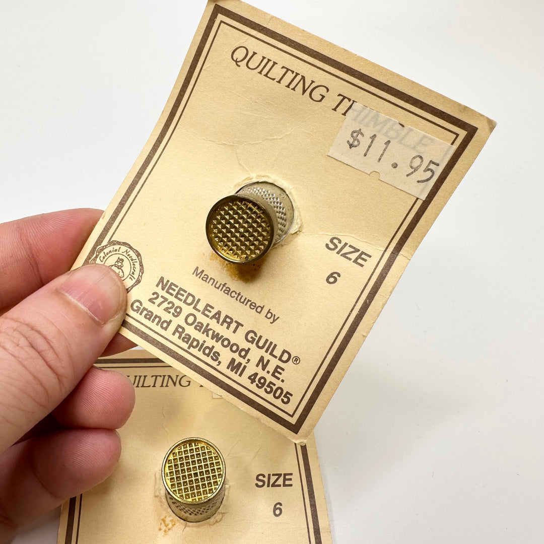 Quilting Thimble Tools - Silver/Gold - Individual
