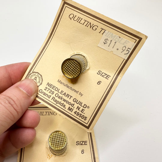 Quilting Thimble Tools - Silver/Gold - Individual