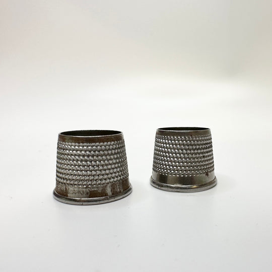 Open End Thimbles Tools - Silver - 2 Pack
