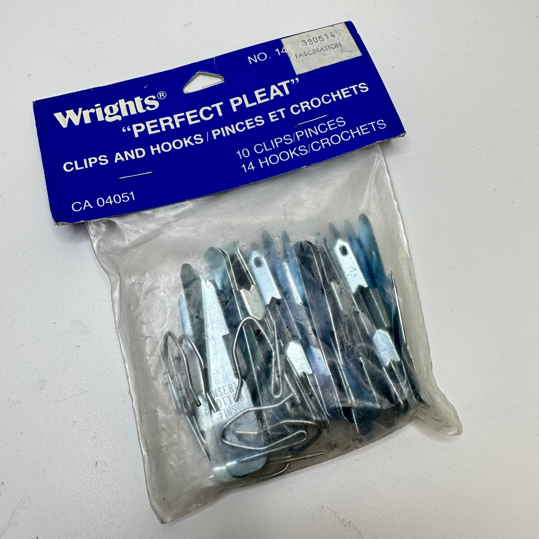 Perfect Pleat Clips And Hooks Tools - Silver - 10 Pack