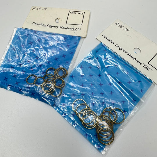 Brass Curtain Rings Tools - Brass - 20 Pack