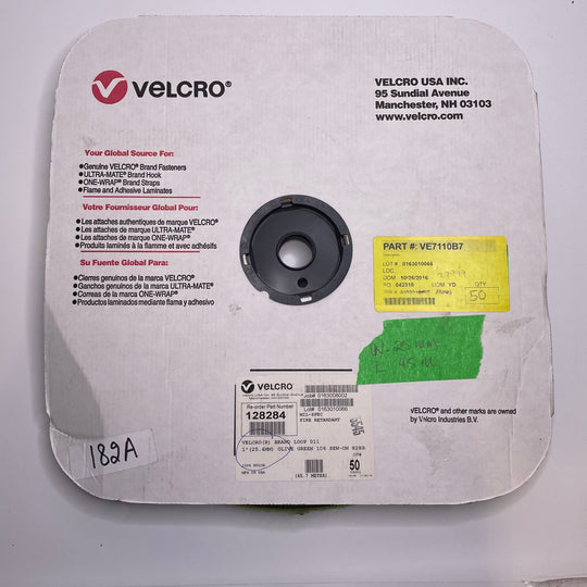 Loop Side Only Velcro - Green - Individual