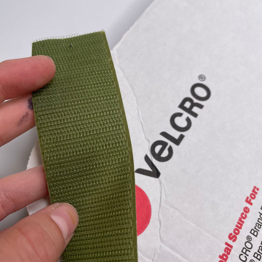 Hook Side Only Velcro - Green - Individual