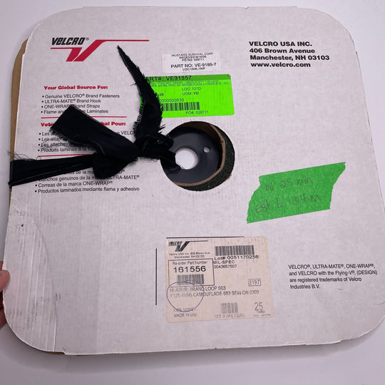 Loop Side Only Velcro - Green - Individual