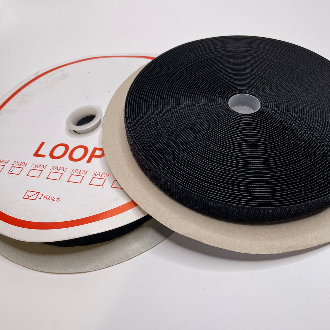 Hook And Loop Velcro - Black - 2 Pack