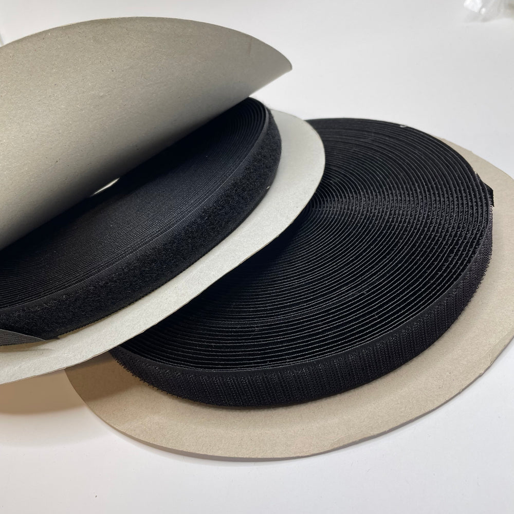 Hook And Loop Velcro - Black - 2 Pack