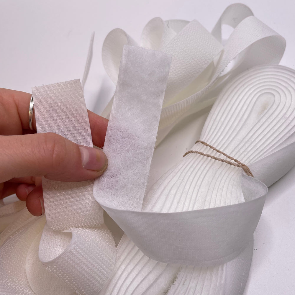 Hook And Loop Velcro - White - 2 Pack