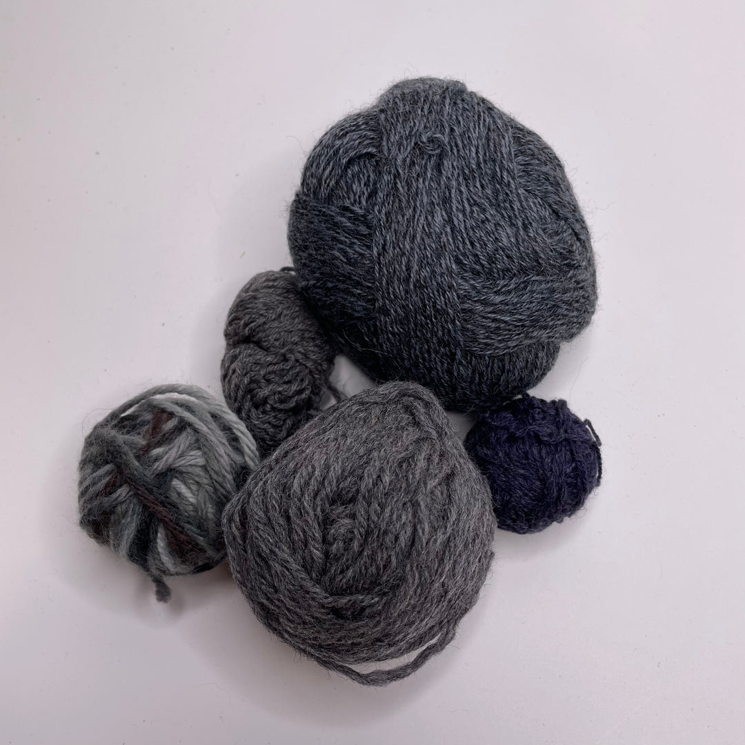 Multi Grey Grab Bag Yarn - Grey - 5 Pack