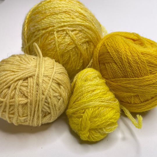 Multi Yellow Grab Bag Yarn - Yellow - 4 Pack