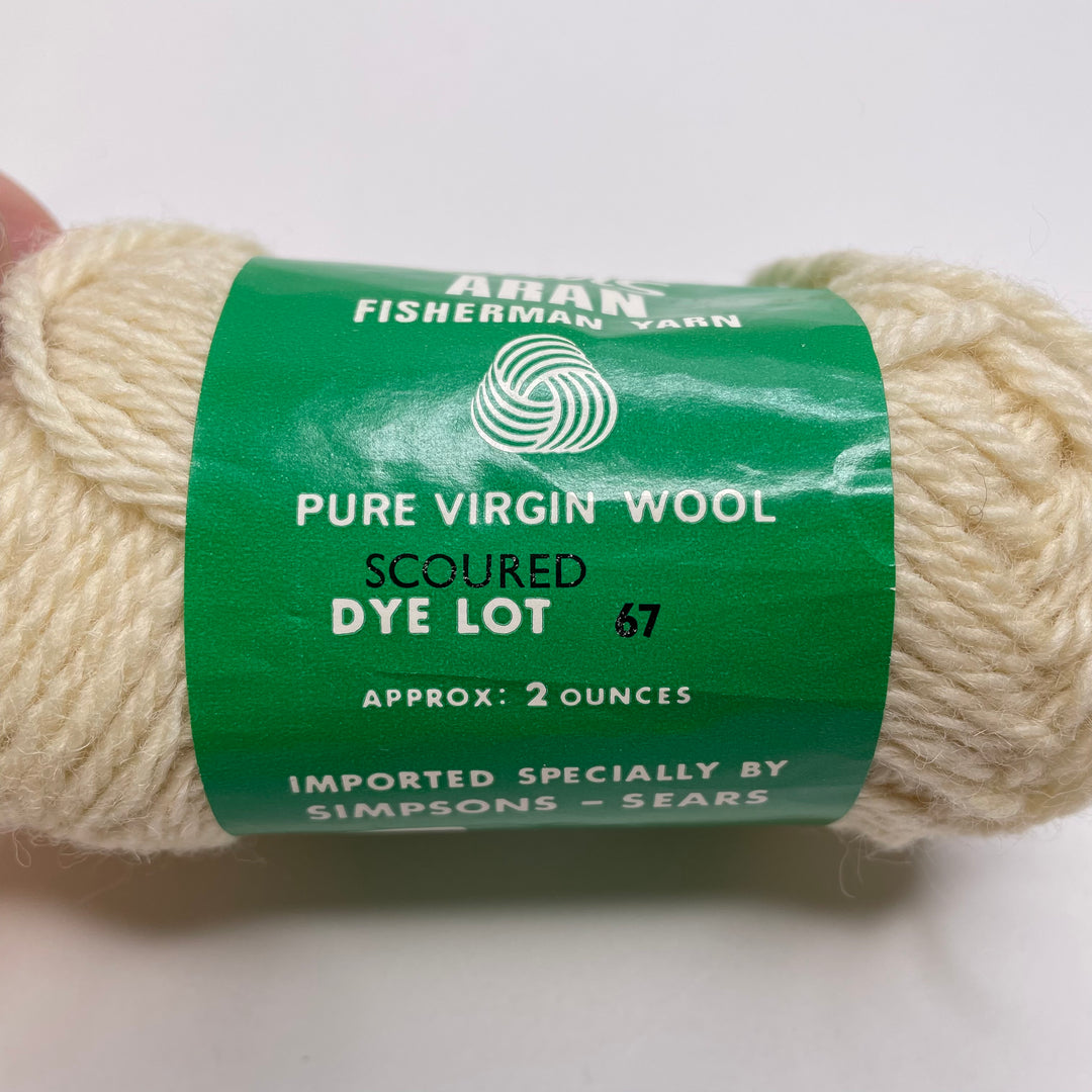 Fisherman Virgin Wool Yarn - Cream - Individual
