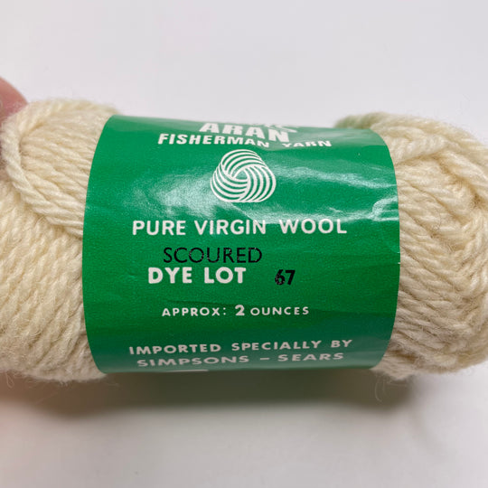 Fisherman Virgin Wool Yarn - Cream - Individual