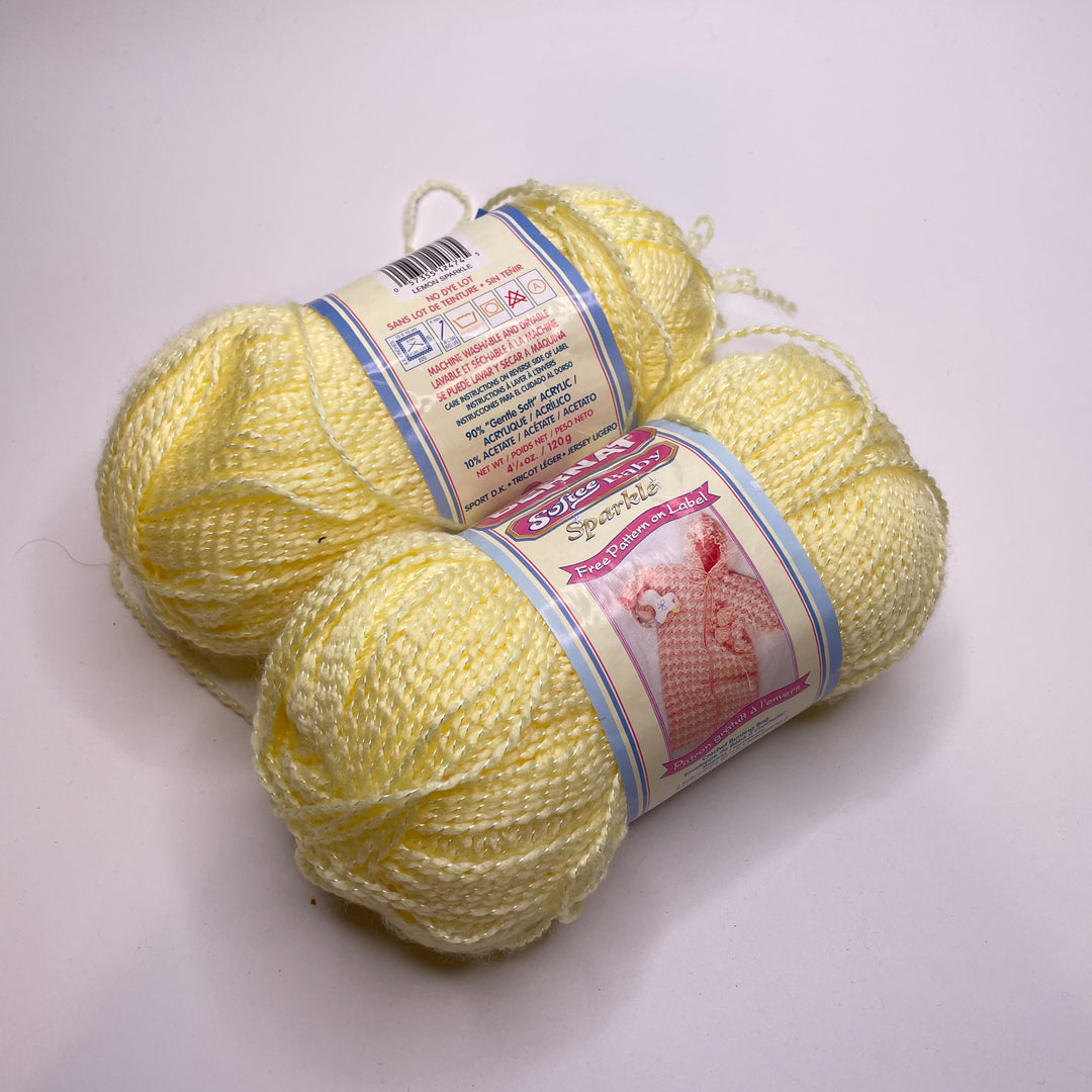 Softee Baby Yarn - Light Yellow - 2 Pack