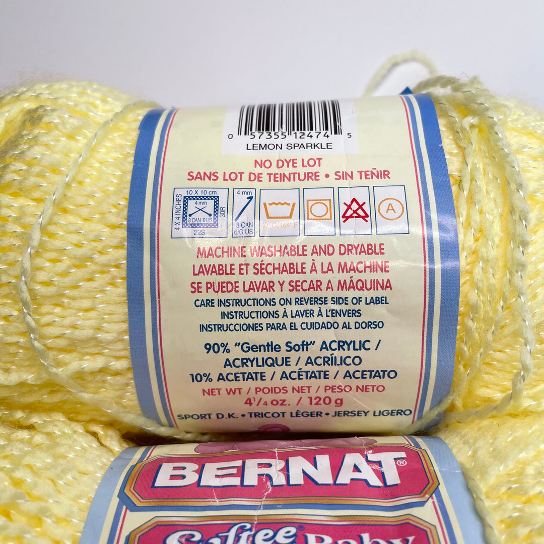 Softee Baby Yarn - Light Yellow - 2 Pack
