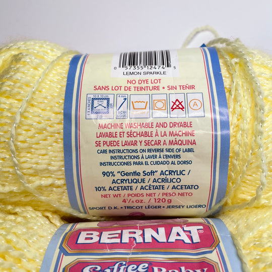 Softee Baby Yarn - Light Yellow - 2 Pack